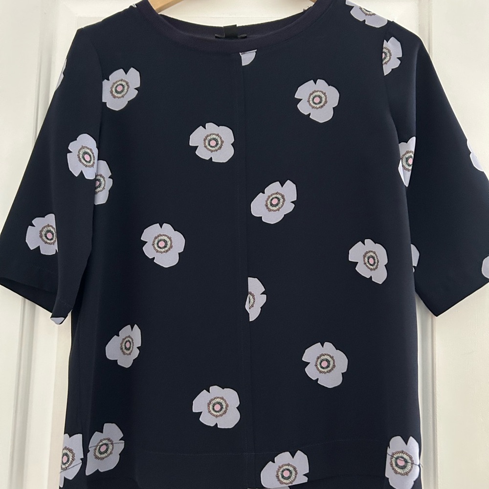 Floral Navy Top